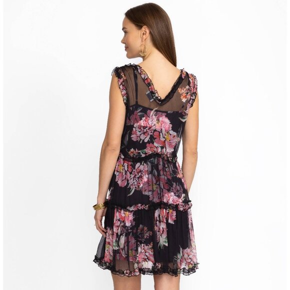 Johnny Was Ruffle Flower Mini Dress NWT - Picture 3 of 3